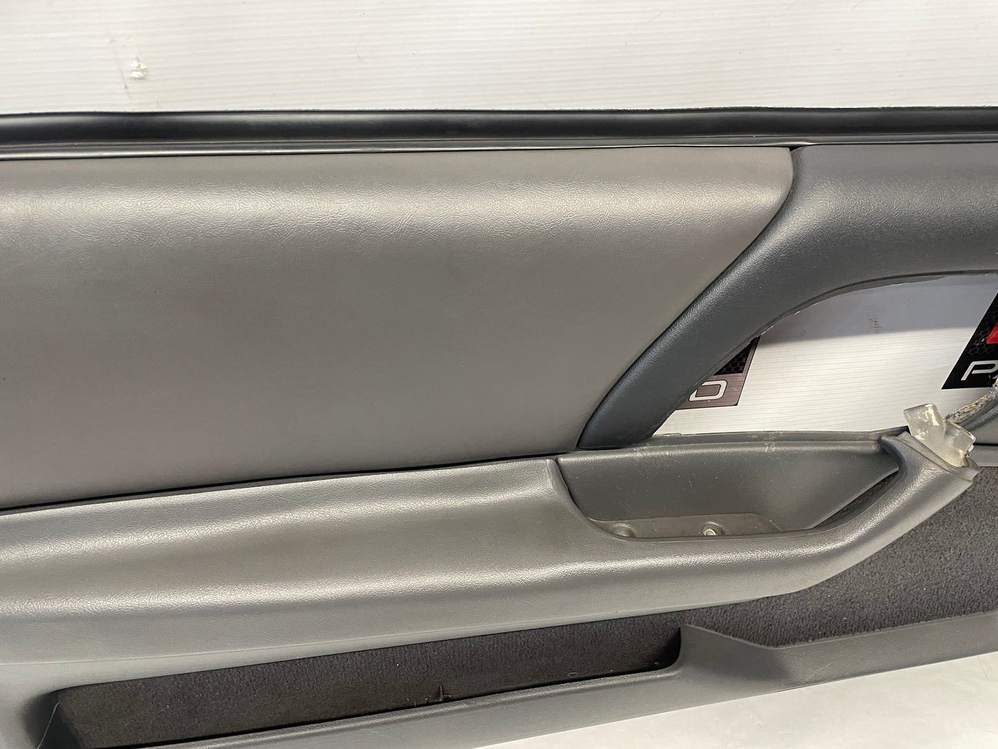 1999 Chevy Camaro Z28 LH Driver Interior Door Panel Trim Leather Grey Gray OEM - Day's Parts Yard
