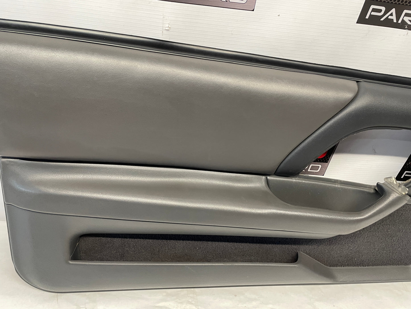 1999 Chevy Camaro Z28 LH Driver Interior Door Panel Trim Leather Grey Gray OEM - Day's Parts Yard