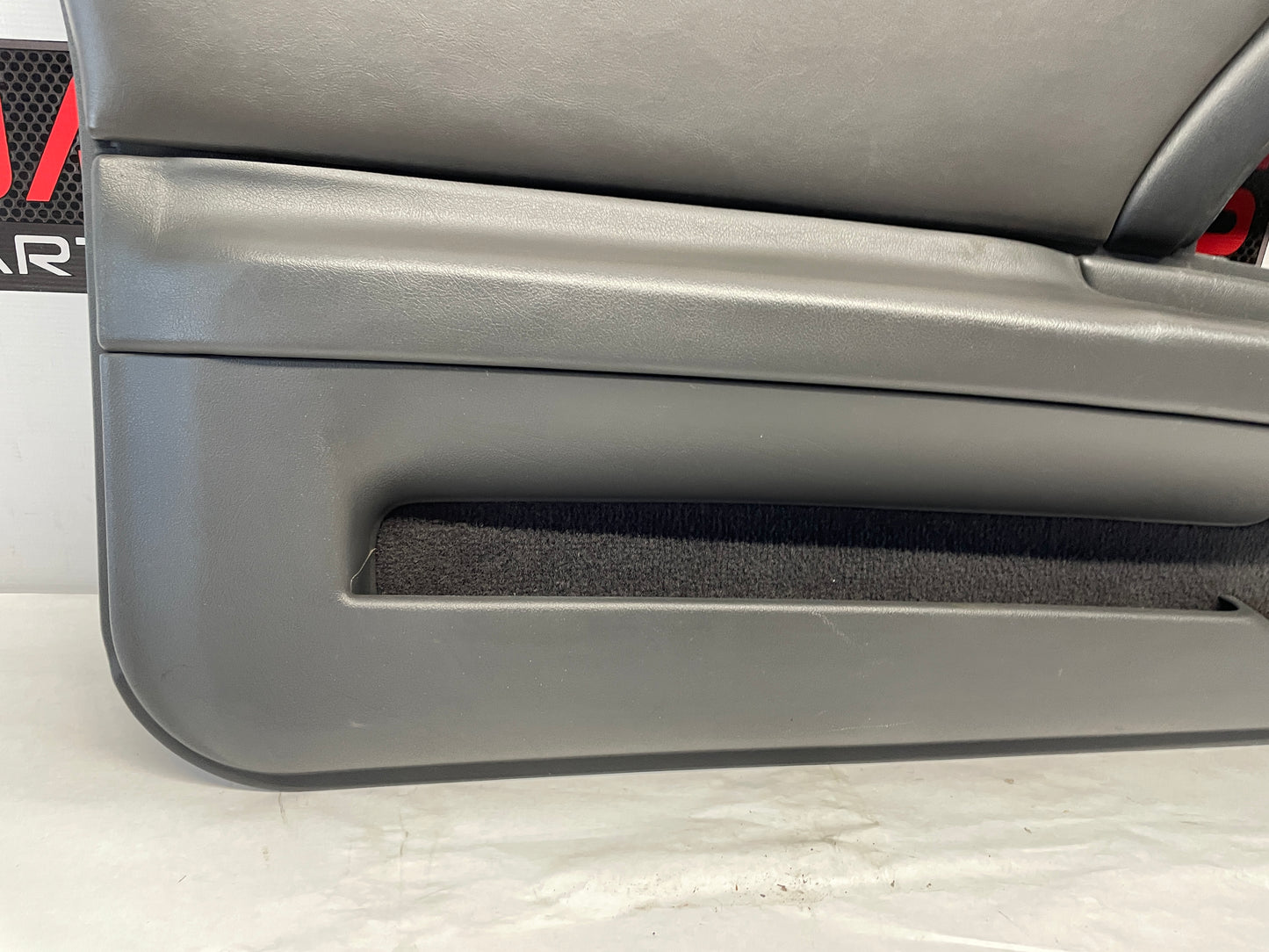 1999 Chevy Camaro Z28 LH Driver Interior Door Panel Trim Leather Grey Gray OEM - Day's Parts Yard