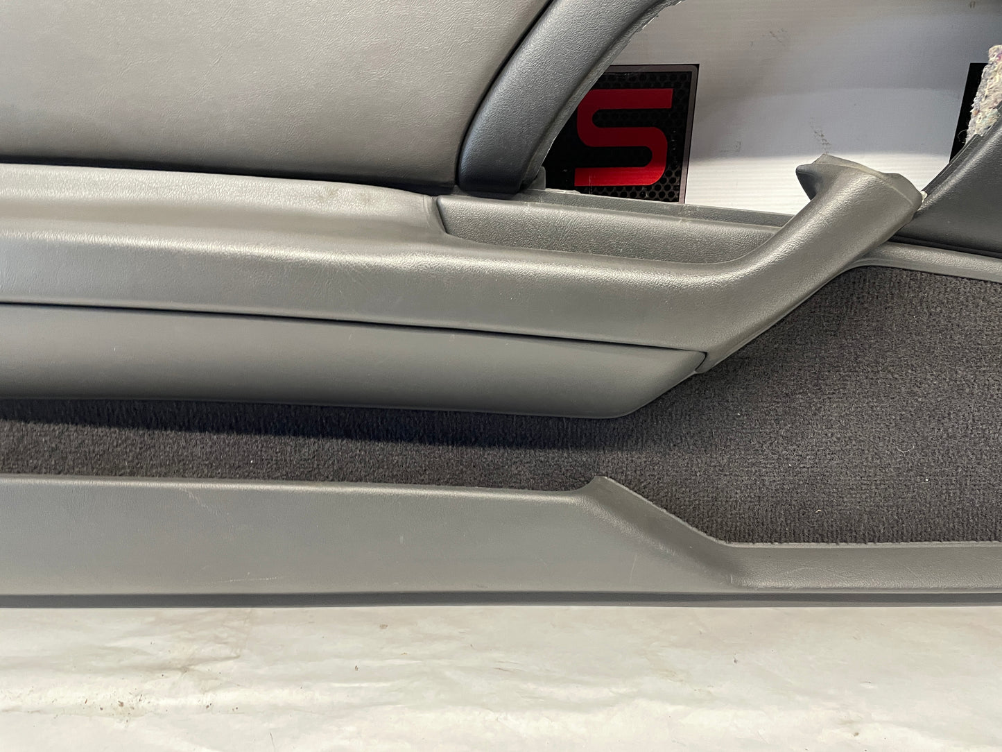 1999 Chevy Camaro Z28 LH Driver Interior Door Panel Trim Leather Grey Gray OEM - Day's Parts Yard