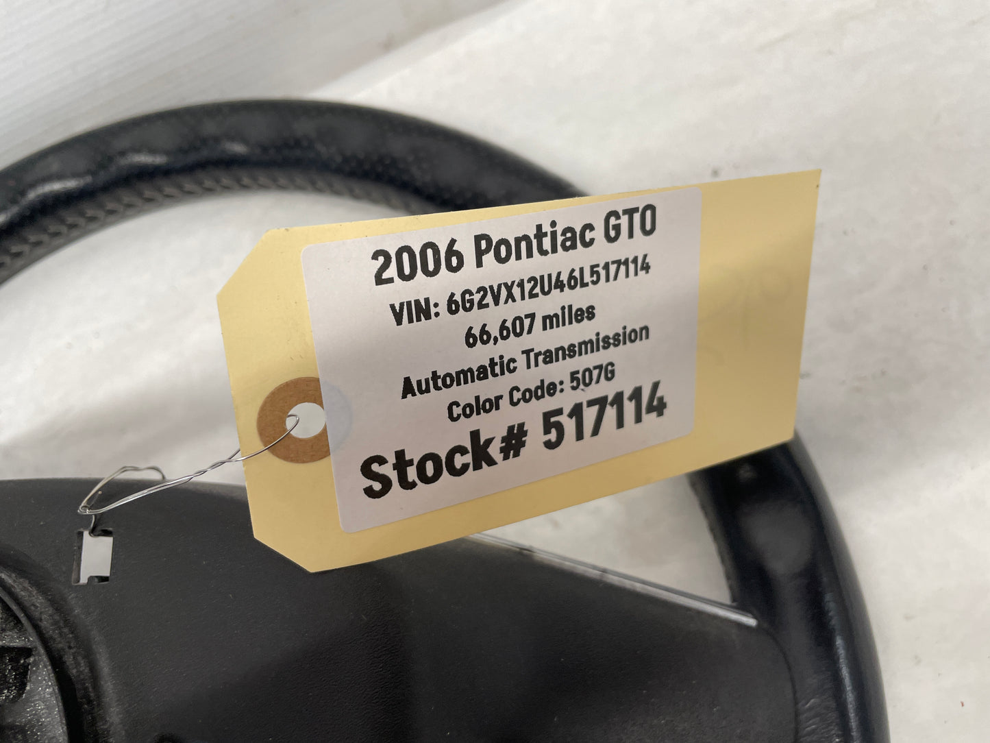 2006 Pontiac GTO Steering Wheel OEM