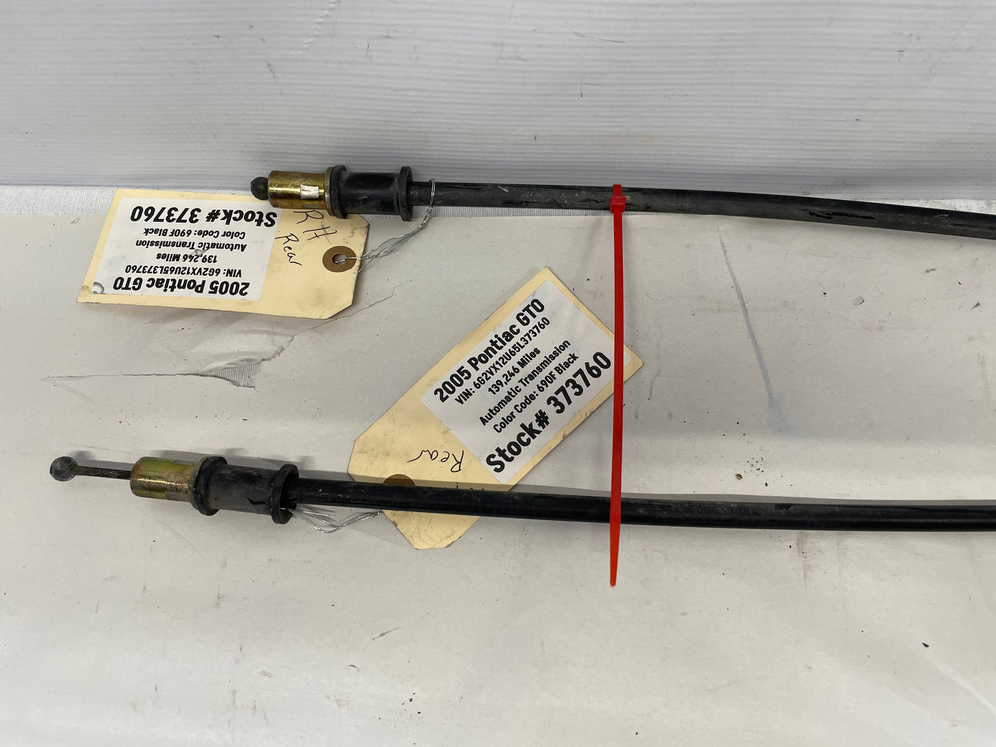 2005 Pontiac GTO Emergency Parking Brake Cables OEM - Day's Parts Yard