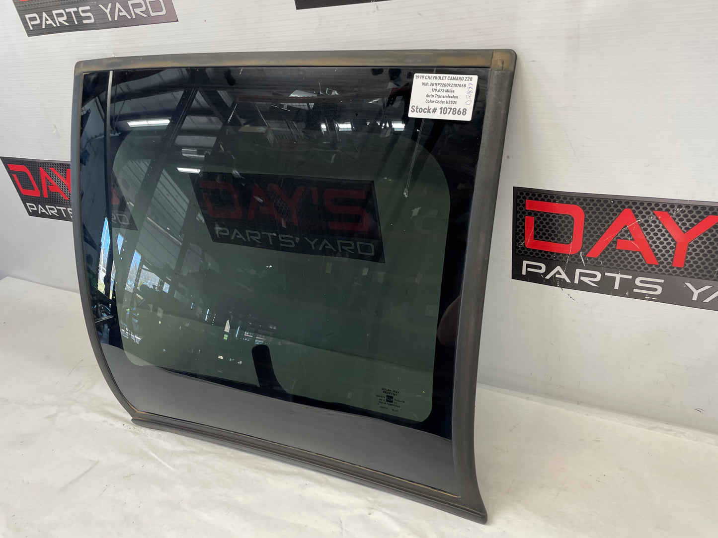 1999 Chevy Camaro Z28 LH Driver T-Top Roof Glass Window Panel OEM - Day's Parts Yard