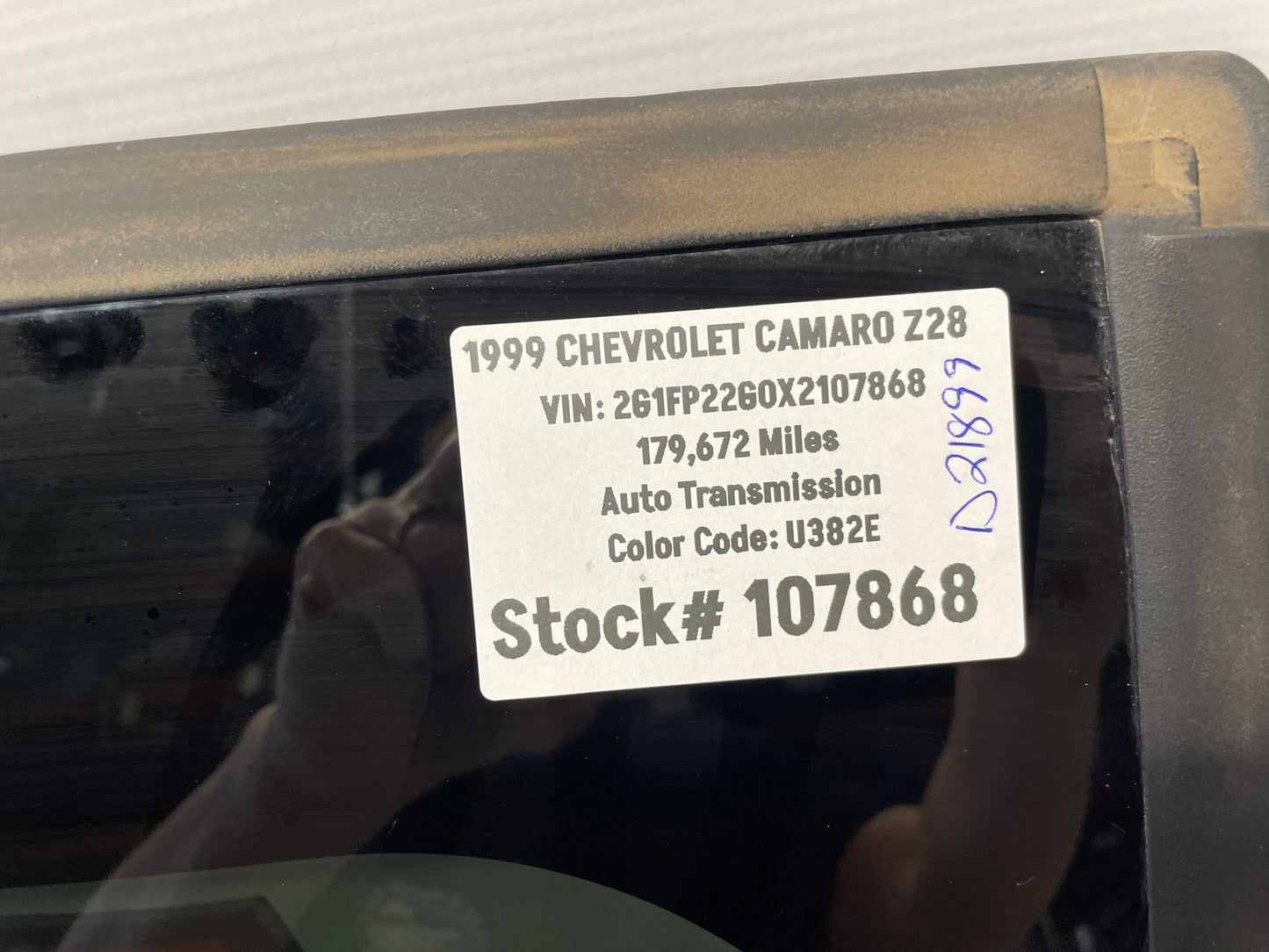 1999 Chevy Camaro Z28 LH Driver T-Top Roof Glass Window Panel OEM - Day's Parts Yard