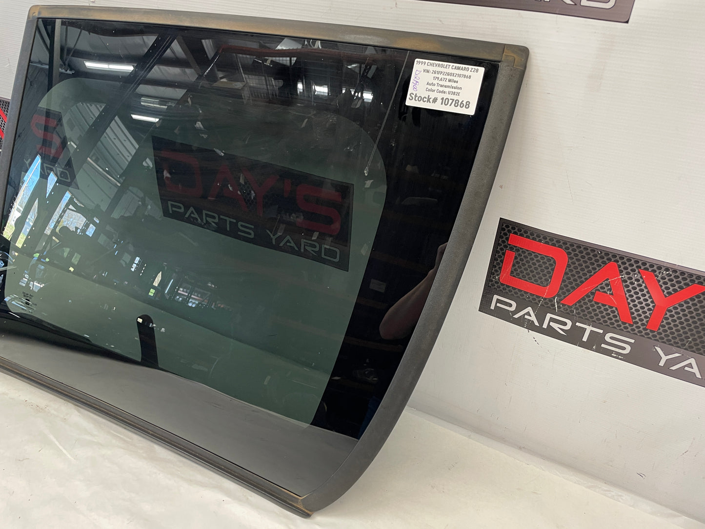 1999 Chevy Camaro Z28 RH Passenger T-Top Roof Glass Window Panel OEM - Day's Parts Yard