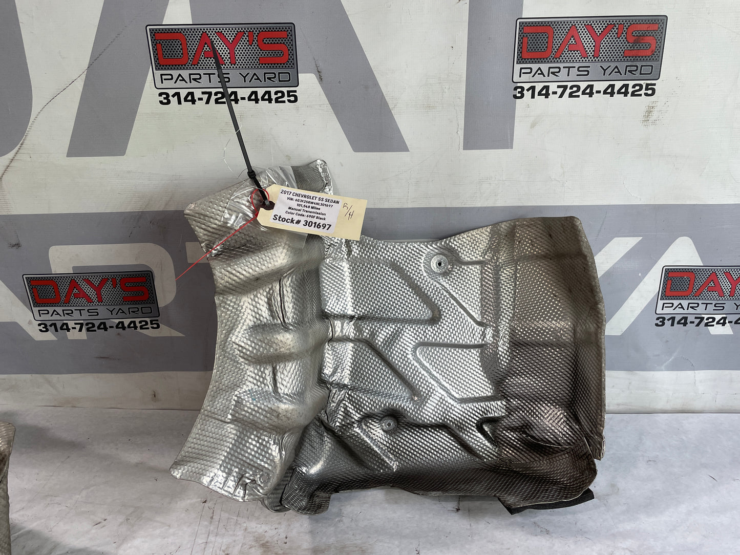 2017 Chevy SS Sedan RH Passenger Exhaust Muffler Heat Shield OEM - Day's Parts Yard