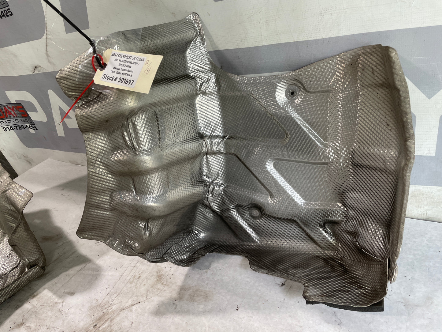 2017 Chevy SS Sedan RH Passenger Exhaust Muffler Heat Shield OEM - Day's Parts Yard