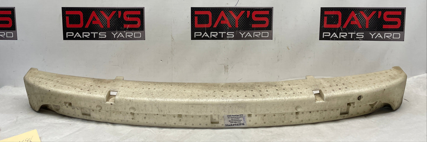 2005 Pontiac GTO Rear Bumper Impact Energy Absorber Foam OEM - Day's Parts Yard