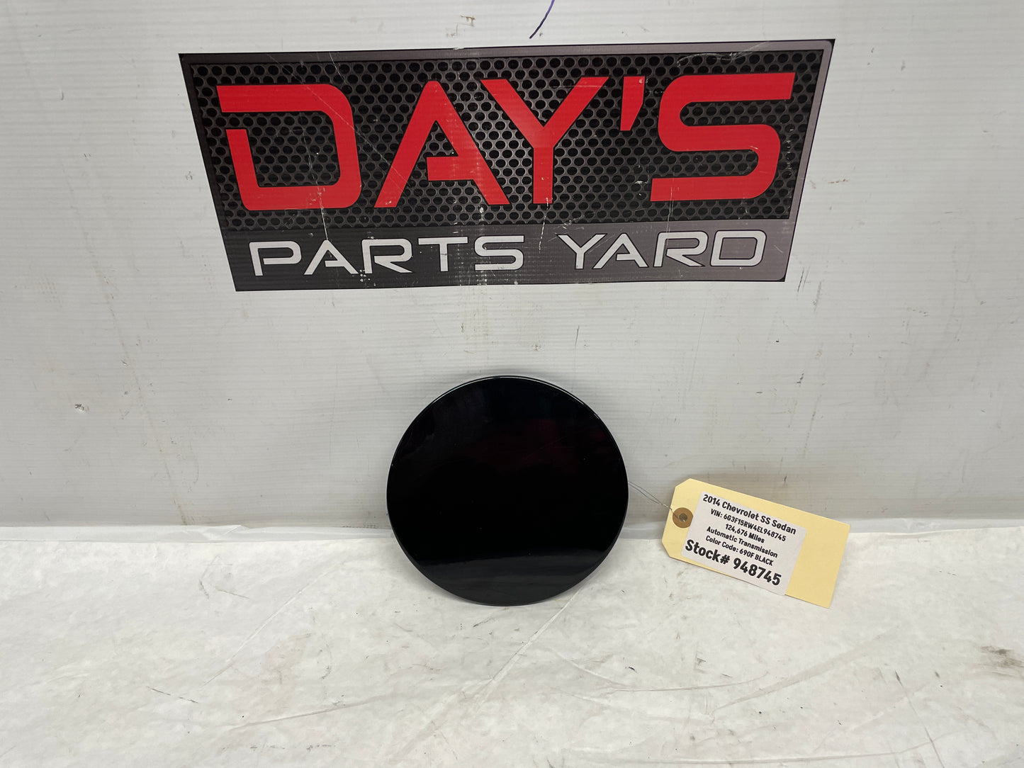 2014 Chevy SS Sedan Fuel Tank Gas Door Cover Black OEM - Day's Parts Yard
