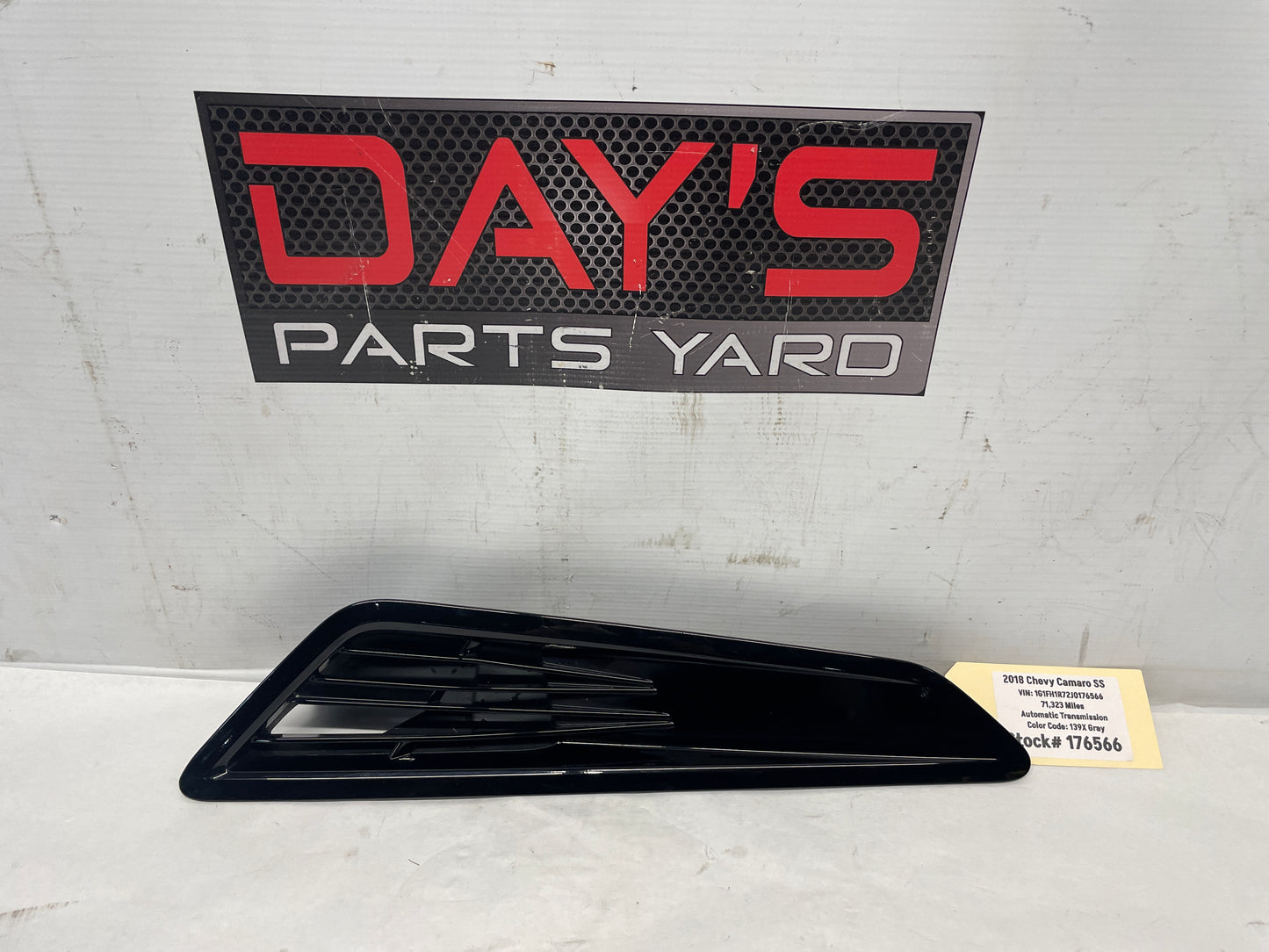 2018 Chevy Camaro SS RH Passenger Hood Vent Scoop OEM - Day's Parts Yard