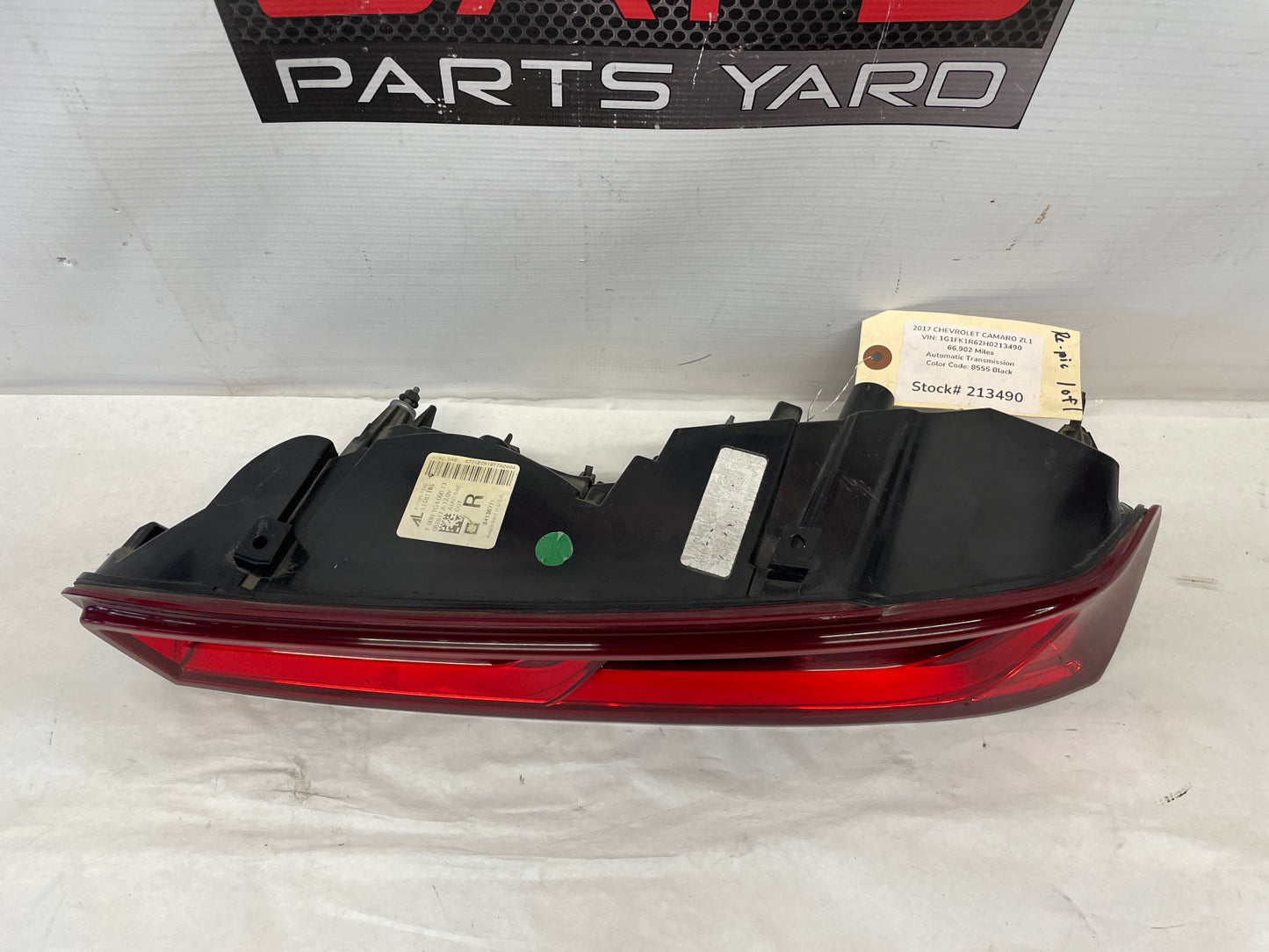 2017 Chevy Camaro ZL1 RH Passenger Tail Lights Taillight OEM - Day's Parts Yard