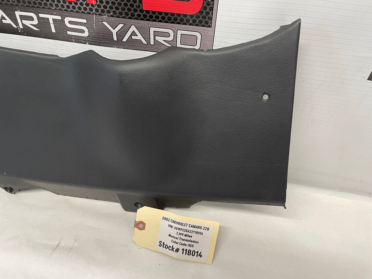 2002 Chevy Camaro Z28 Knee Bolster Dash Trim Molding Black Ebony OEM - Day's Parts Yard