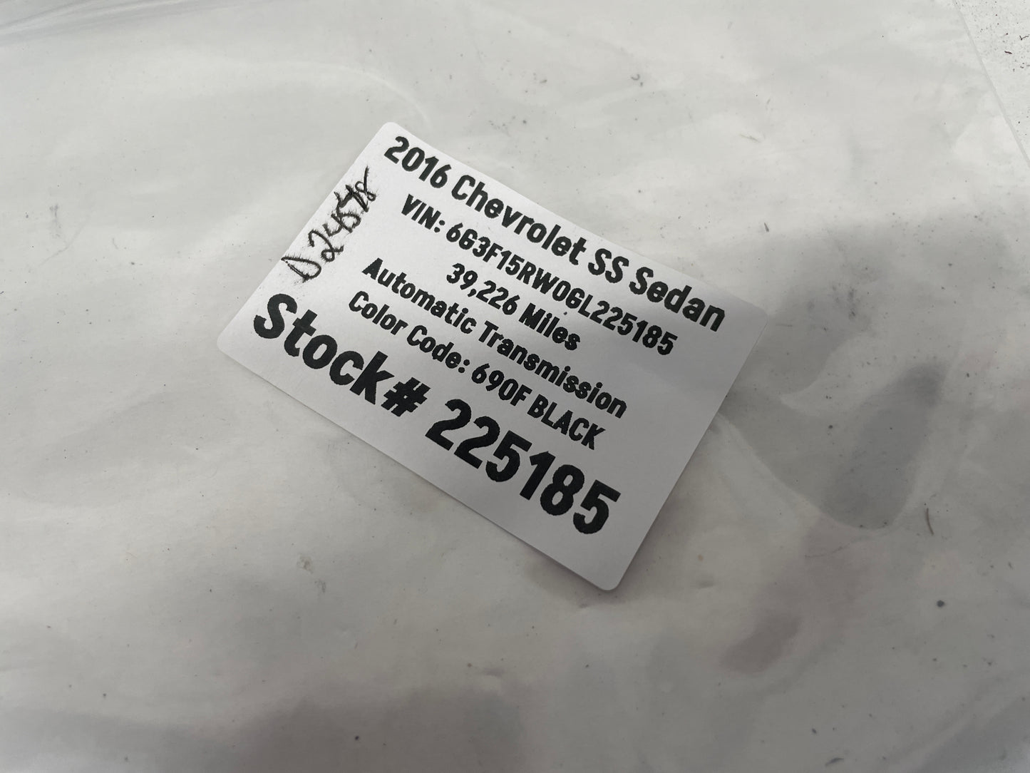 2016 Chevy SS Sedan Windshield Wiper Cowl Rubber Foam Ends OEM - Day's Parts Yard