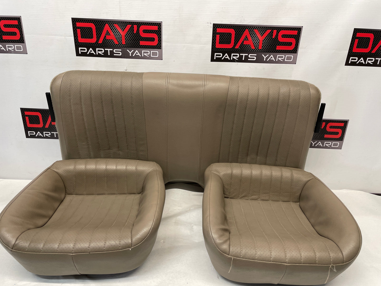2002 Chevy Camaro Z28 Rear Seats Tan Brown Leather OEM - Day's Parts Yard