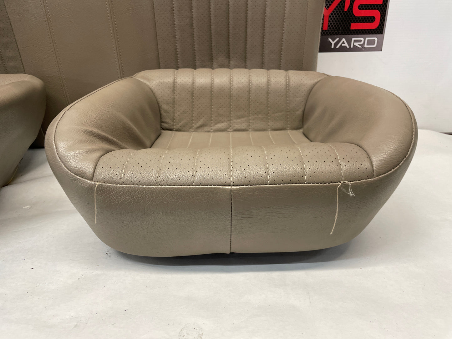 2002 Chevy Camaro Z28 Rear Seats Tan Brown Leather OEM - Day's Parts Yard