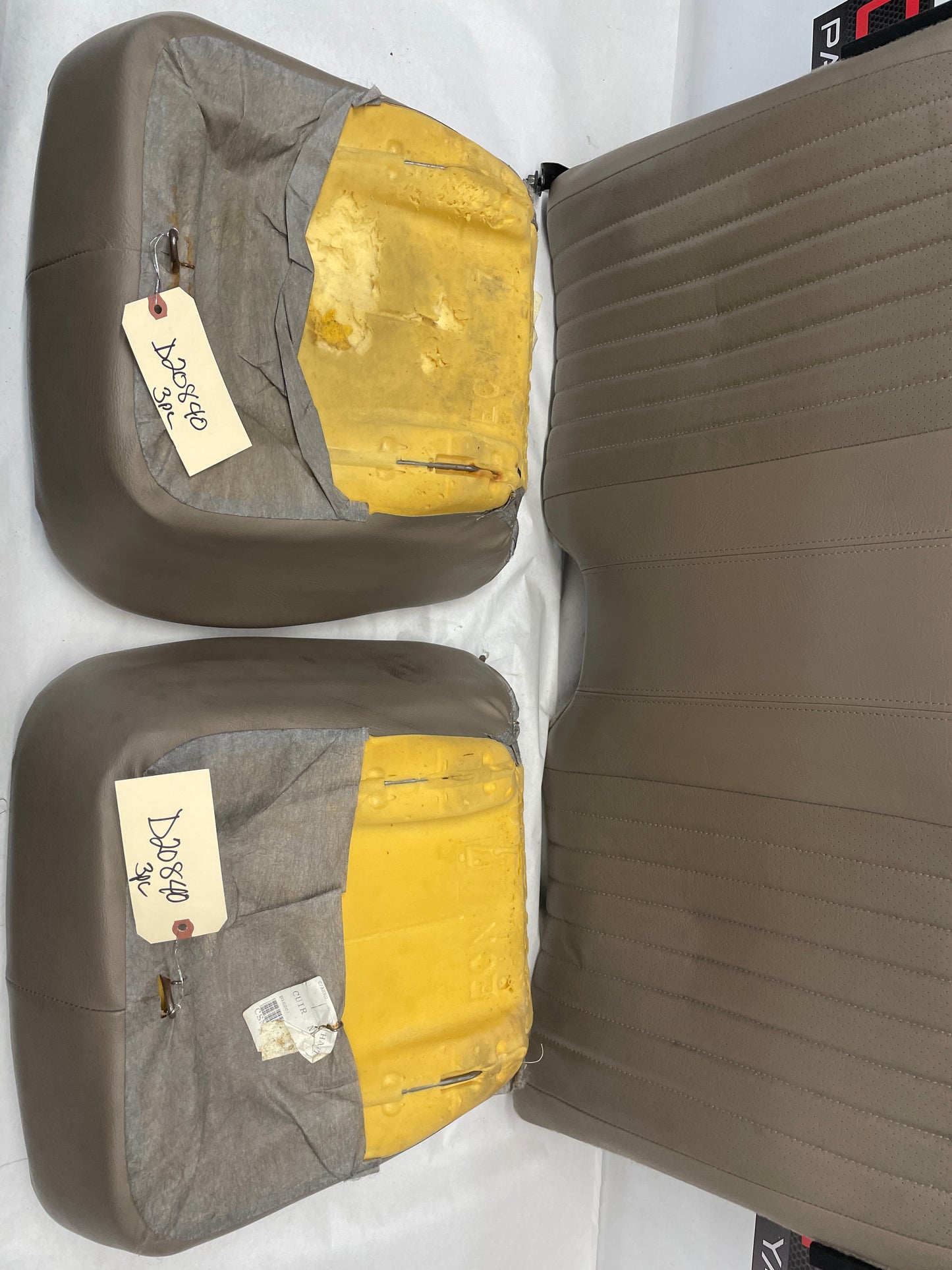 2002 Chevy Camaro Z28 Rear Seats Tan Brown Leather OEM - Day's Parts Yard