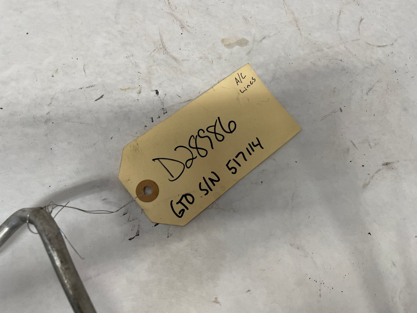 2006 Pontiac GTO AC A/C Air Conditioner Evaporator Line Hose Tube OEM