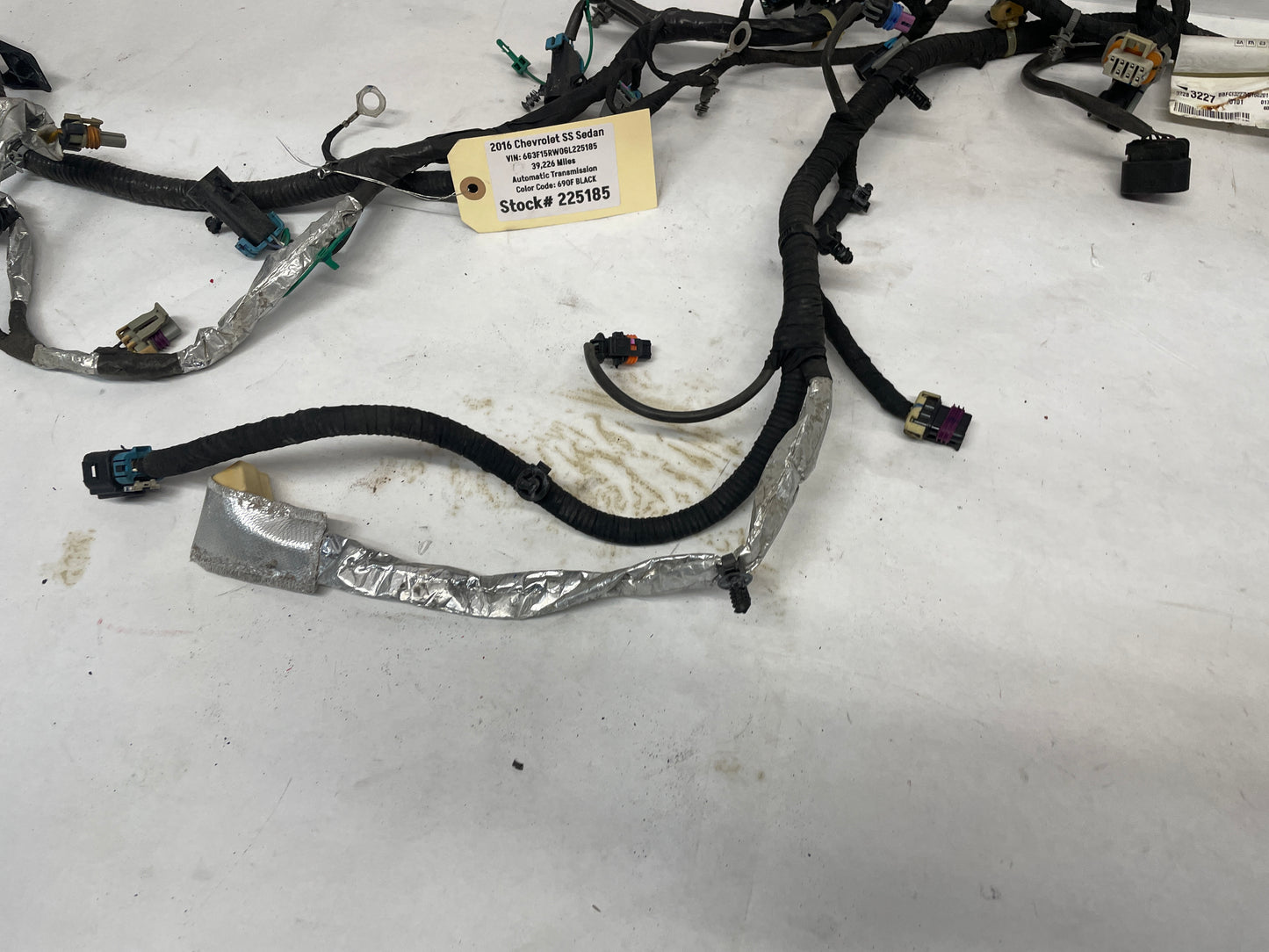 2016 Chevy SS Sedan Engine Motor Automatic Transmission Wire Wiring Harness OEM - Day's Parts Yard