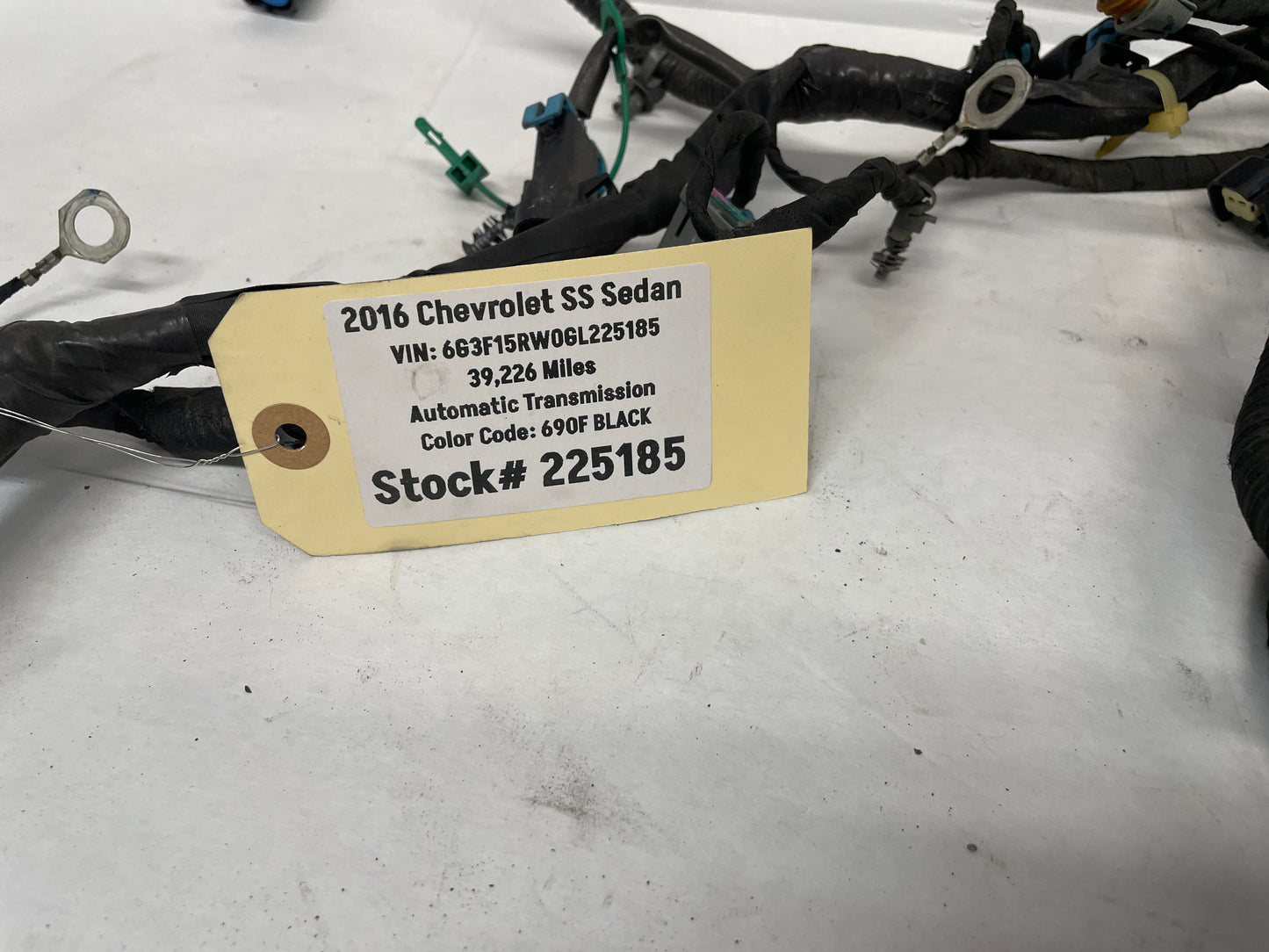 2016 Chevy SS Sedan Engine Motor Automatic Transmission Wire Wiring Harness OEM - Day's Parts Yard