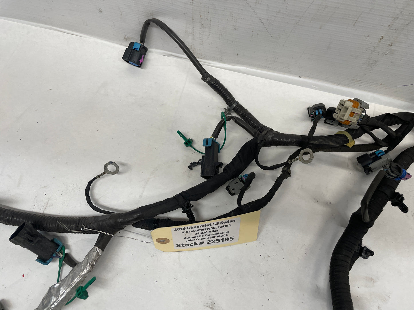 2016 Chevy SS Sedan Engine Motor Automatic Transmission Wire Wiring Harness OEM - Day's Parts Yard