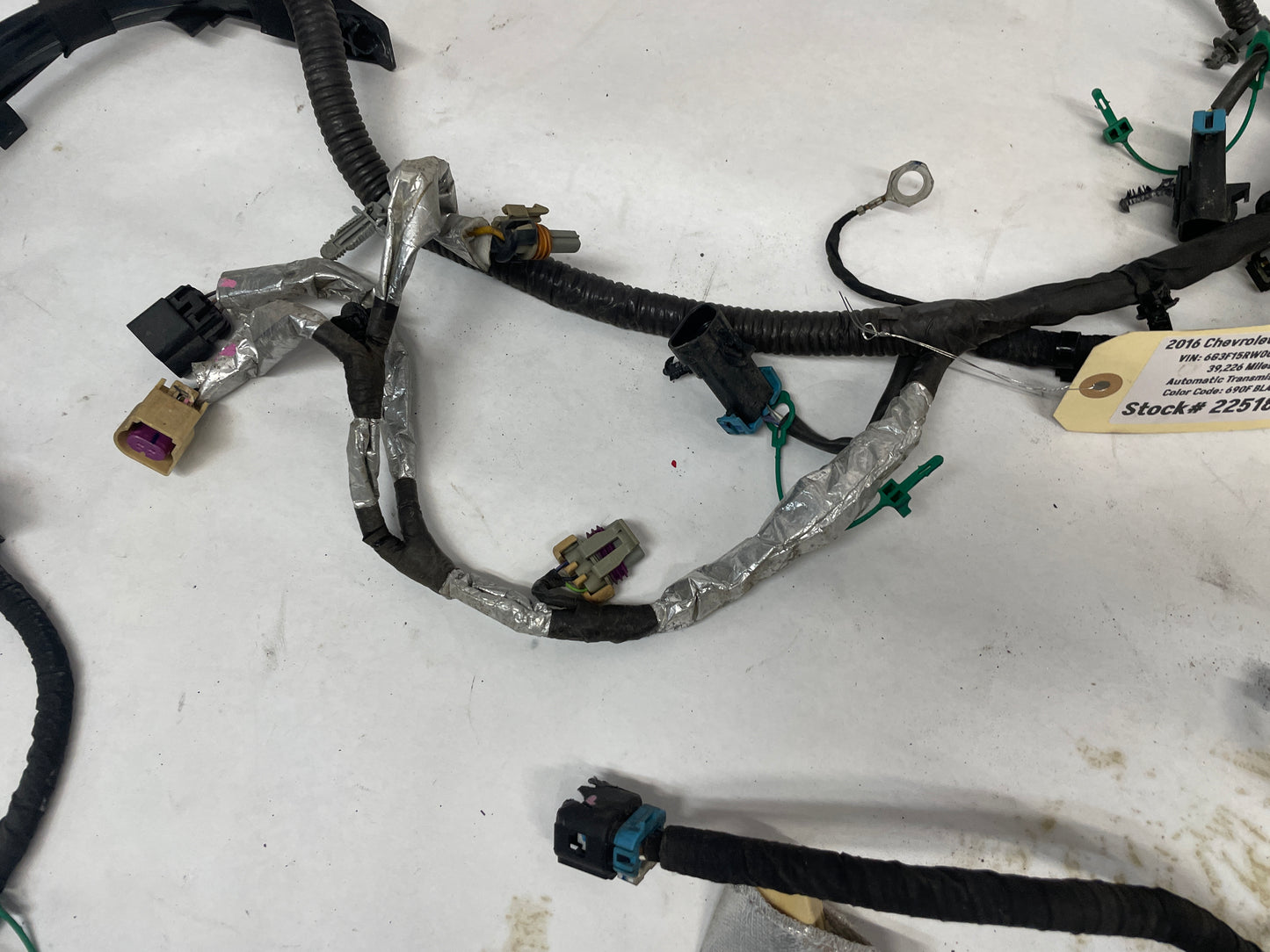 2016 Chevy SS Sedan Engine Motor Automatic Transmission Wire Wiring Harness OEM - Day's Parts Yard
