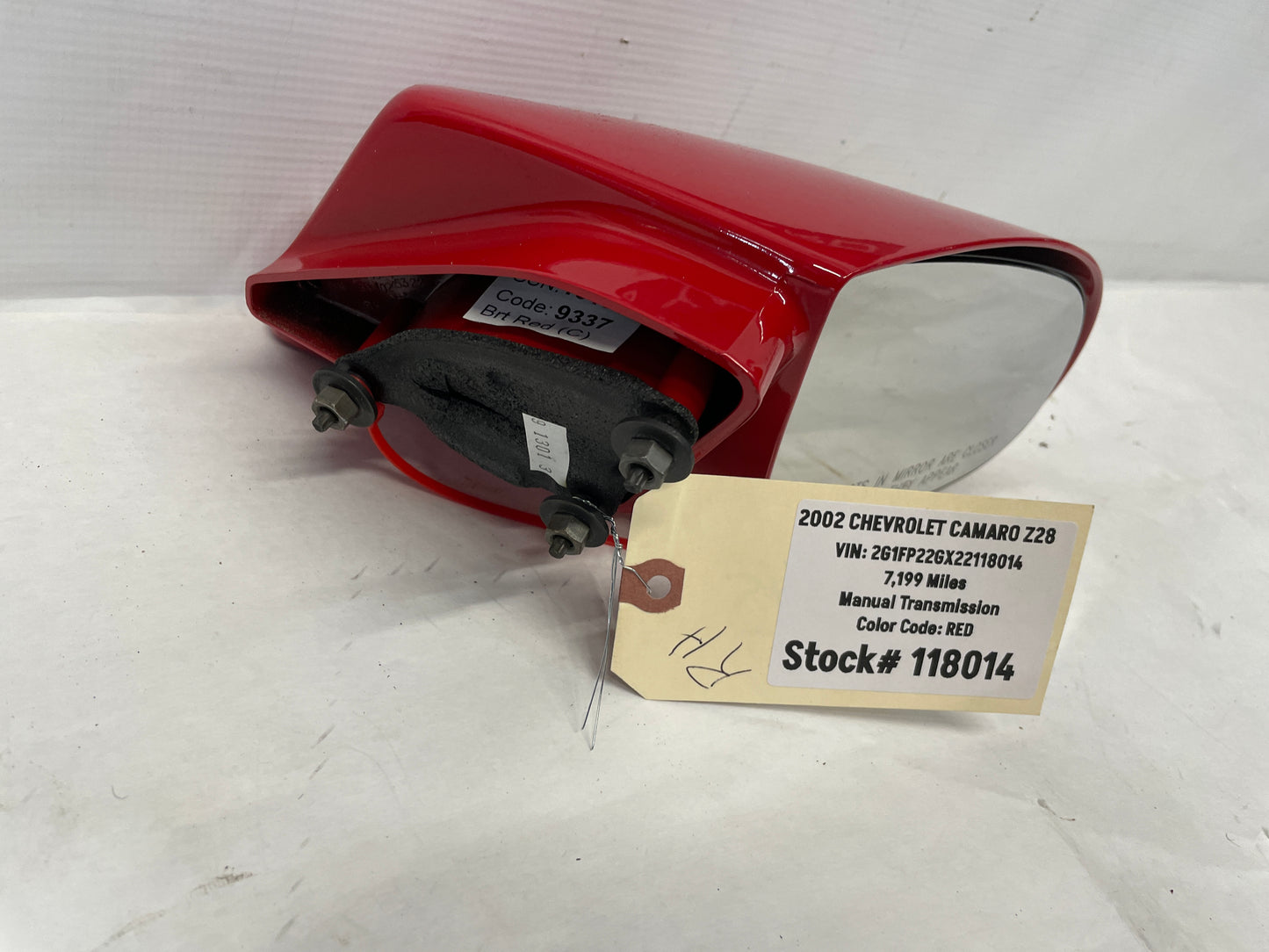 2002 Chevy Camaro Z28 RH Passenger Manual Exterior Door Mirror OEM - Day's Parts Yard