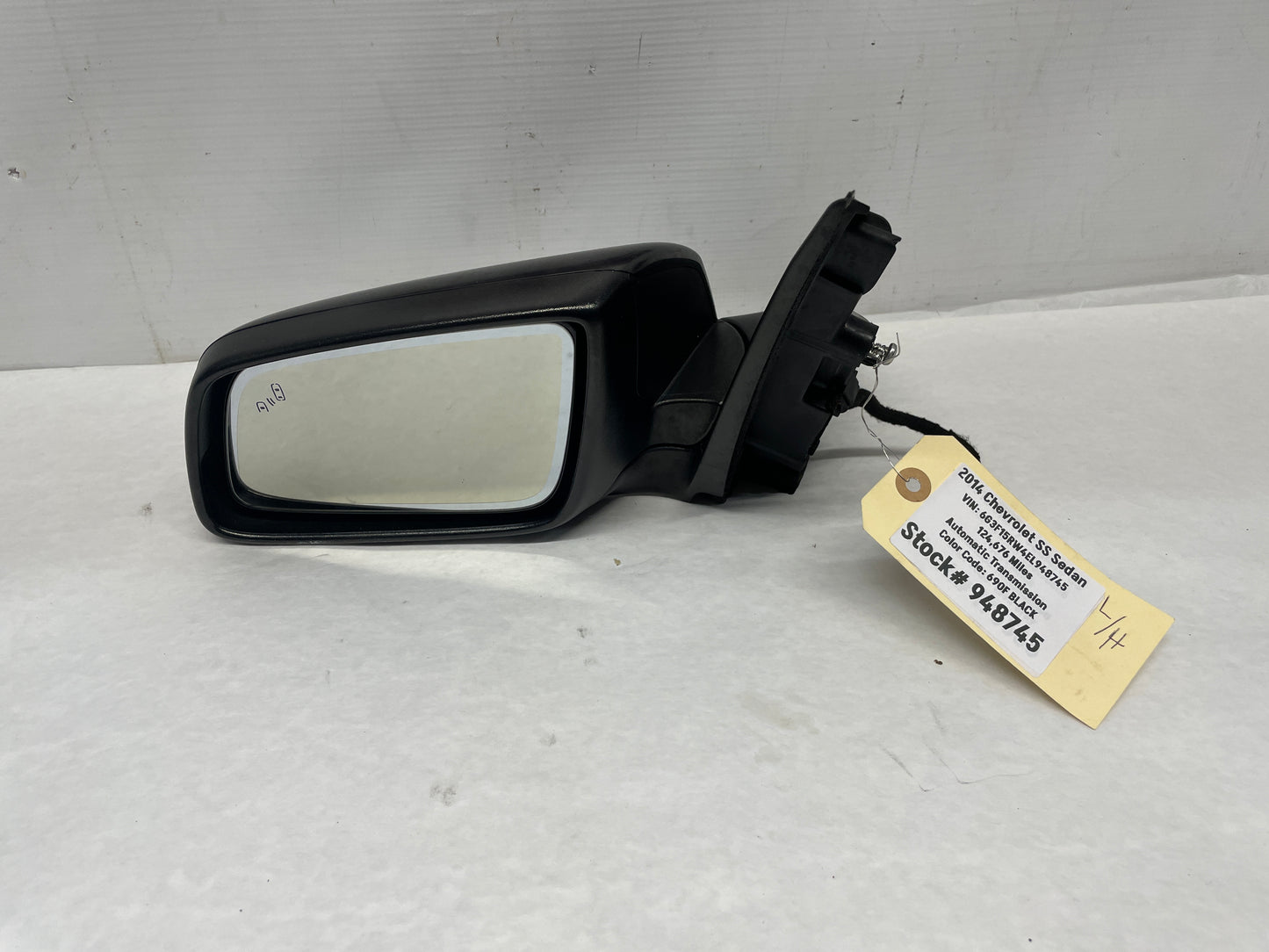 2014 Chevy SS Sedan LH Driver Exterior Out Side Mirror OEM