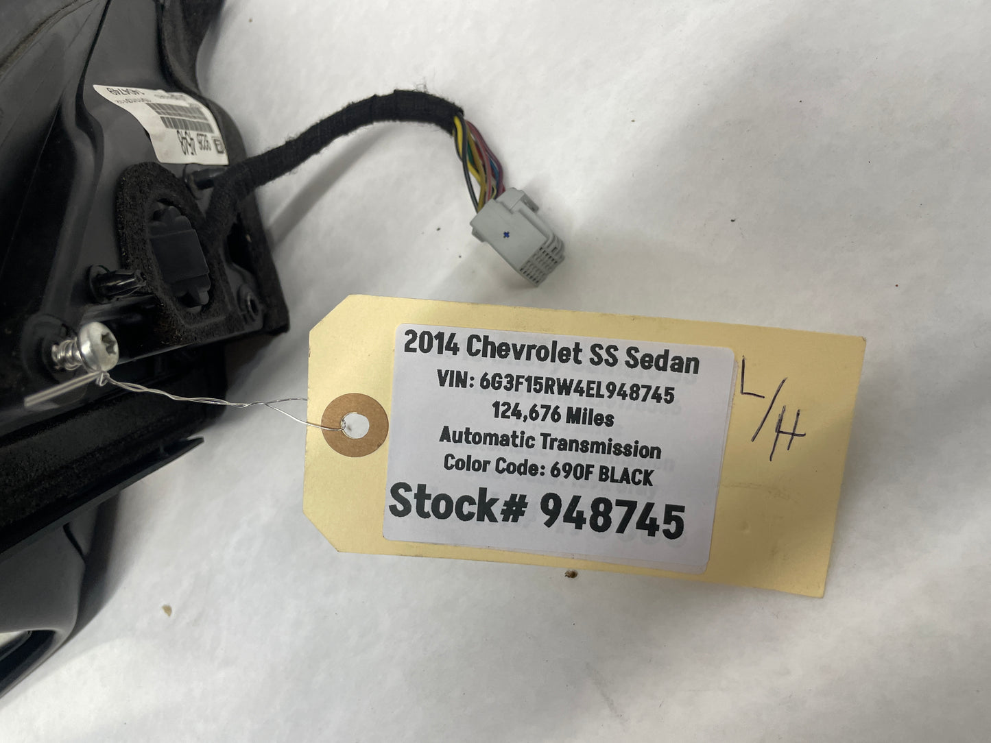 2014 Chevy SS Sedan LH Driver Exterior Out Side Mirror OEM