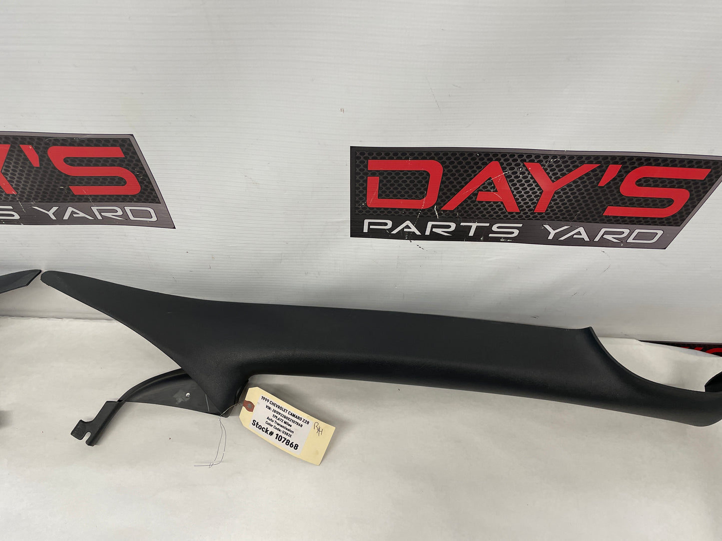 1999 Chevy Camaro Z28 RH & LH Interior A Pillar Windshield Trim OEM Graphite - Day's Parts Yard