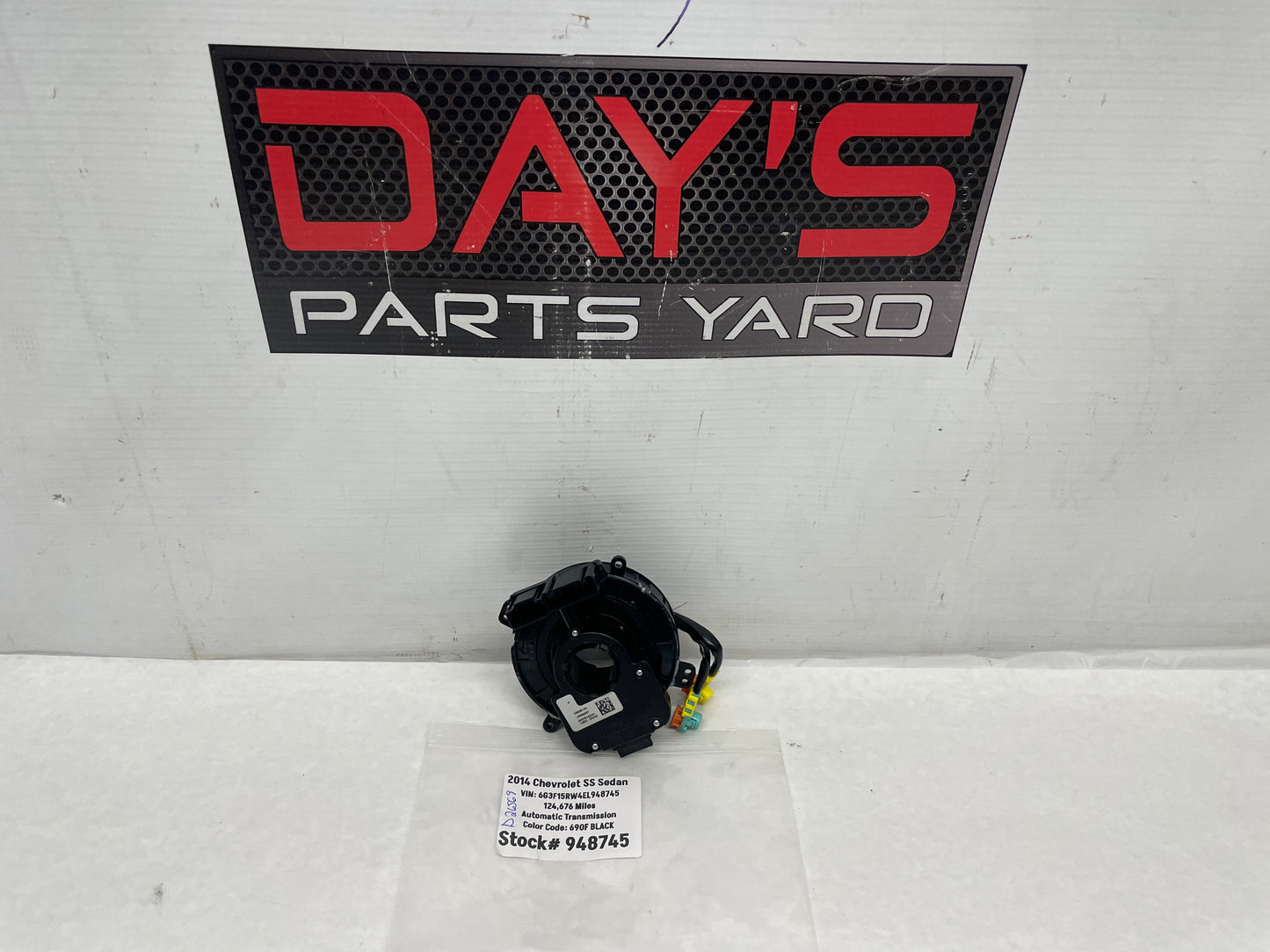2014 Chevrolet SS Sedan Steering Wheel Clock Spring OEM