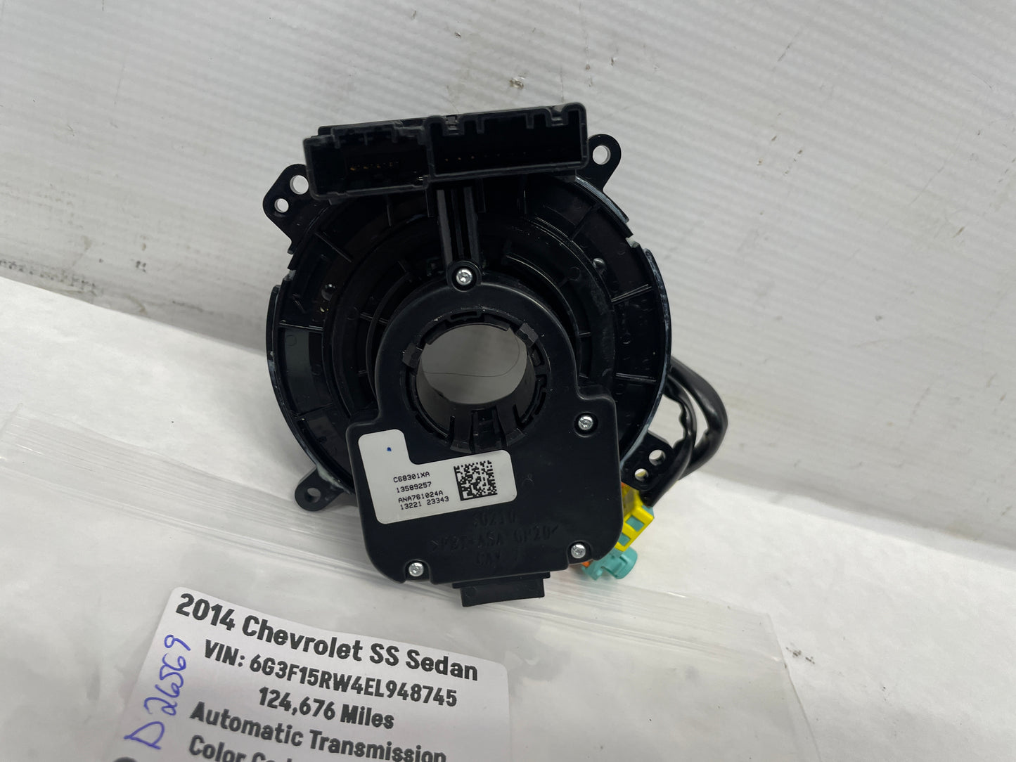 2014 Chevrolet SS Sedan Steering Wheel Clock Spring OEM