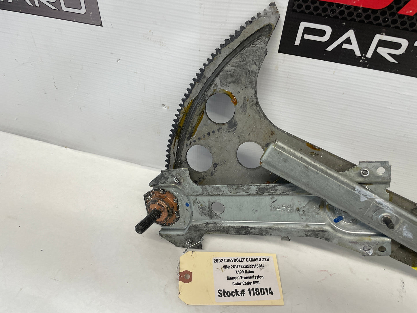 2002 Chevy Camaro Z28 LH Driver Manual Crank Window Regulator OEM - Day's Parts Yard