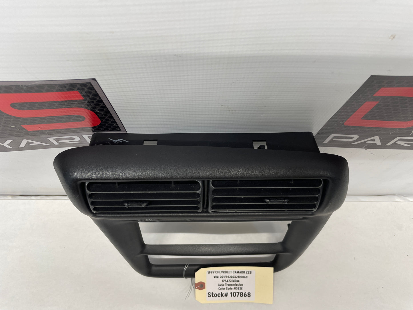 1999 Chevy Camaro Z28 Center Dashboard Radio Stereo Bezel Trim OEM - Day's Parts Yard