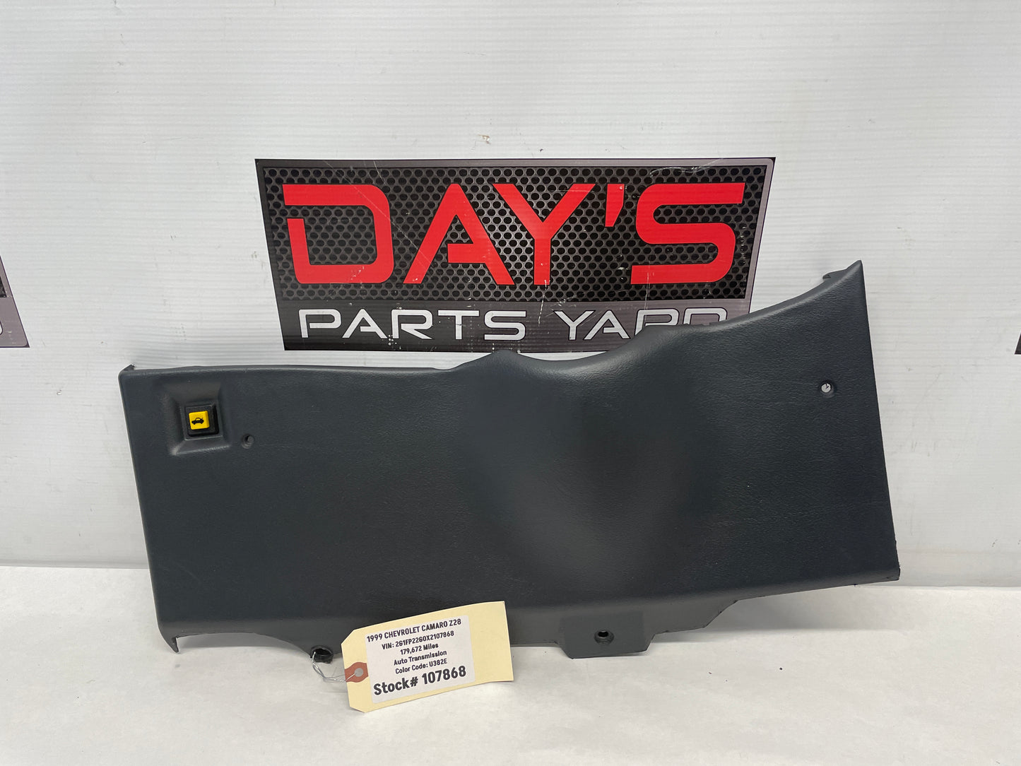 1999 Chevy Camaro Z28 Knee Bolster Dash Trim Molding Graphite Grey Gray OEM - Day's Parts Yard