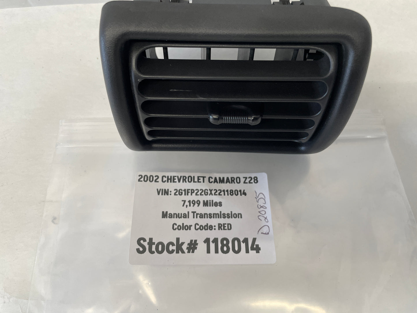 2002 Chevy Camaro Z28 RH Passenger Dash Air Vent OEM - Day's Parts Yard