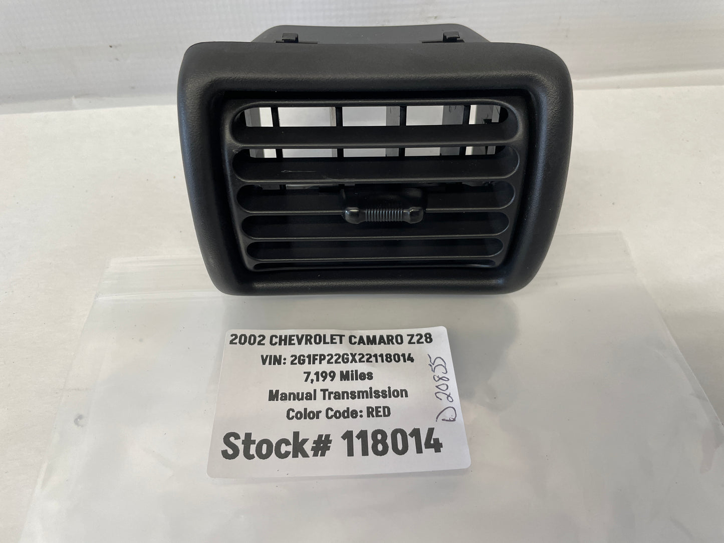 2002 Chevy Camaro Z28 RH Passenger Dash Air Vent OEM - Day's Parts Yard