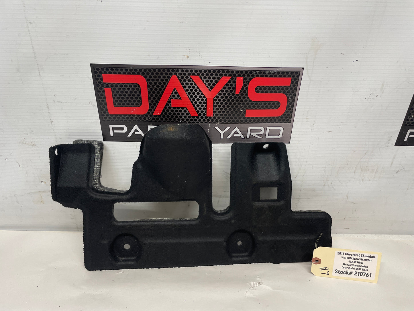 2016 Chevy SS Sedan Lower Insulator Dash Trim Piece OEM - Day's Parts Yard