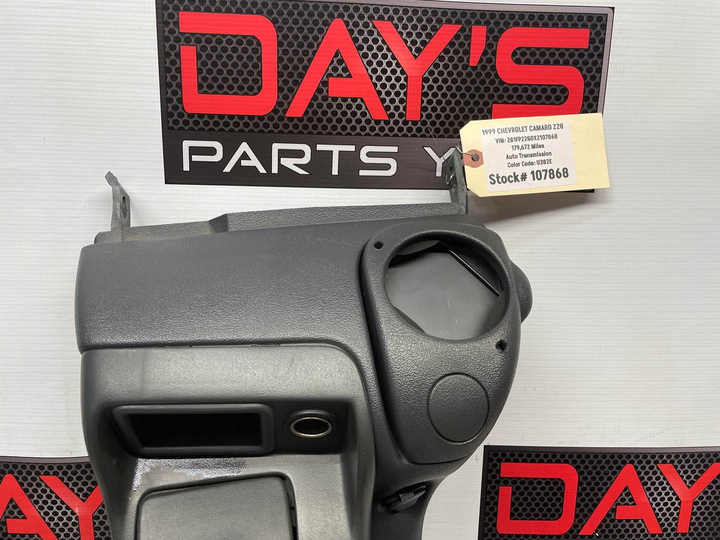 1999 Chevy Camaro Z28 Complete Center Console Graphite Gray Grey OEM - Day's Parts Yard