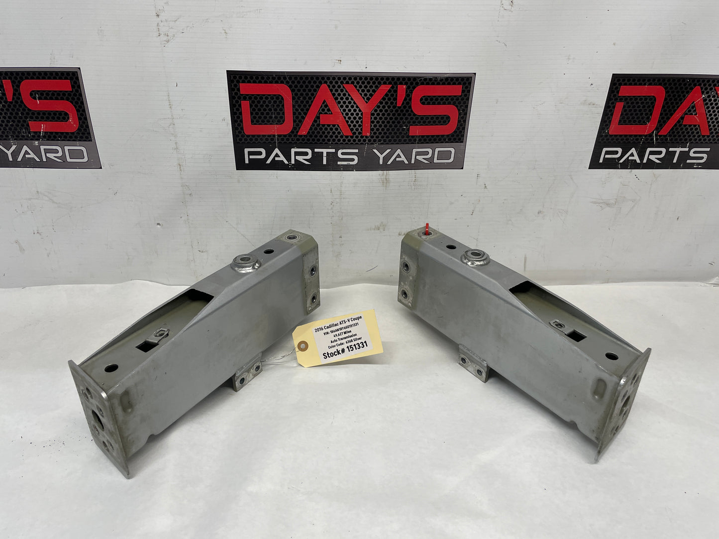 2016 Cadillac ATS-V Coupe RH & LH Frame Rail Energy Absorber Crush Sleeve Rail End OEM - Day's Parts Yard
