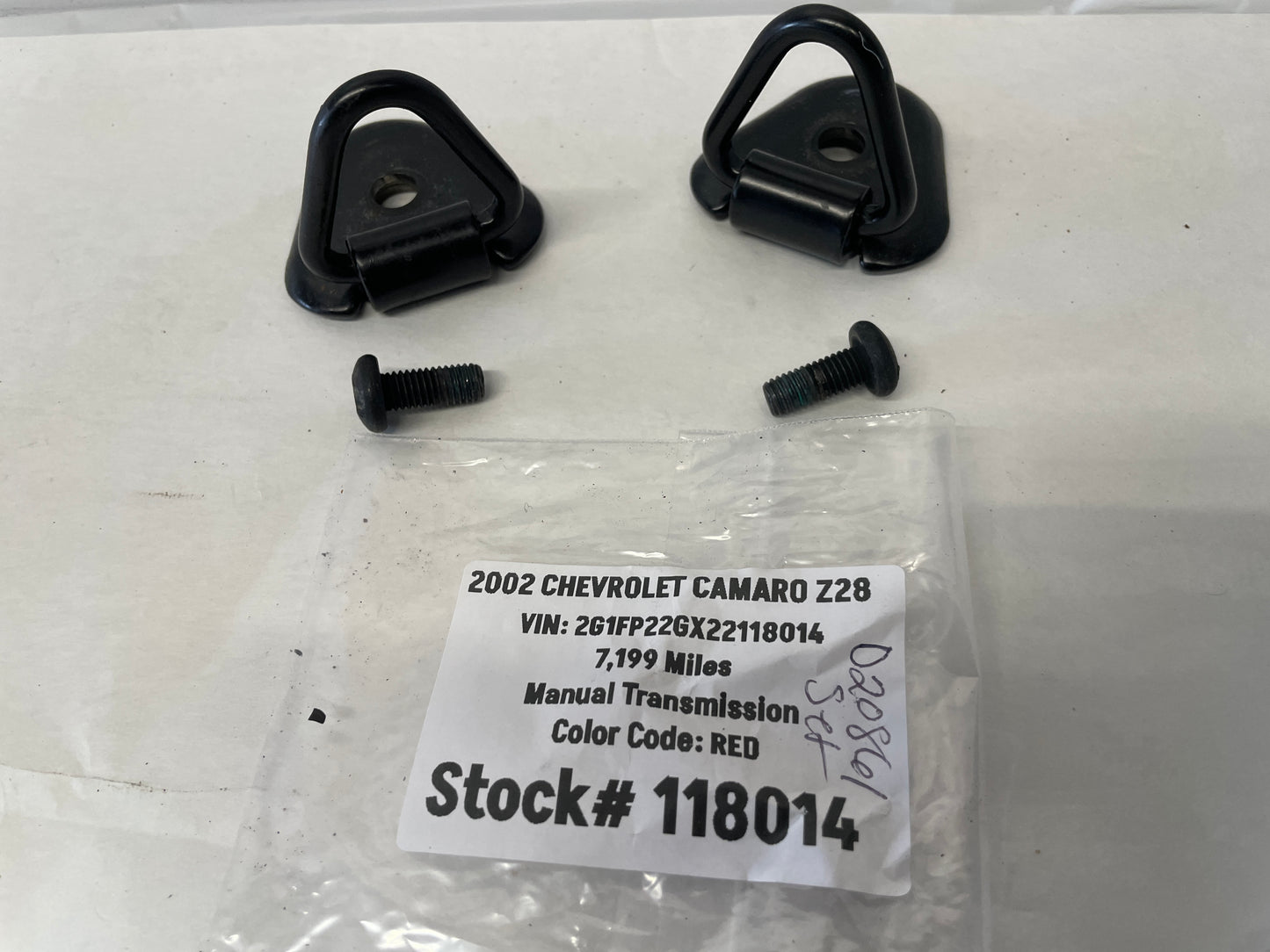 2002 Chevy Camaro Z28 Rear Hatch Area Cargo Tie Down Anchor Points OEM - Day's Parts Yard