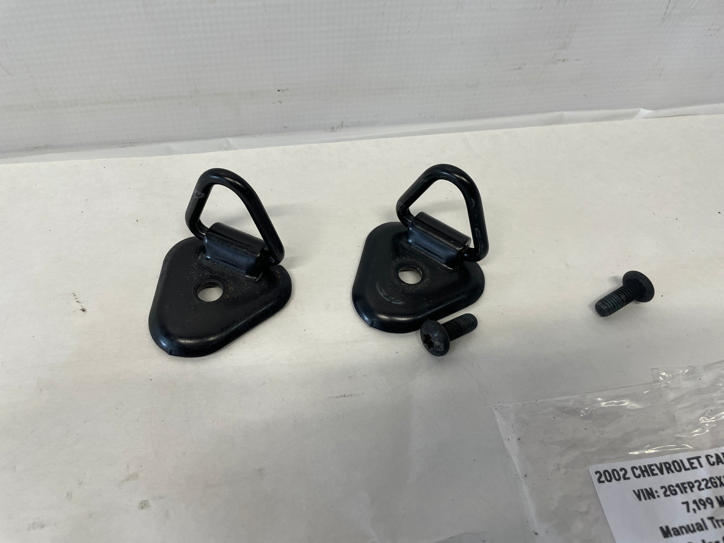 2002 Chevy Camaro Z28 Rear Hatch Area Cargo Tie Down Anchor Points OEM - Day's Parts Yard
