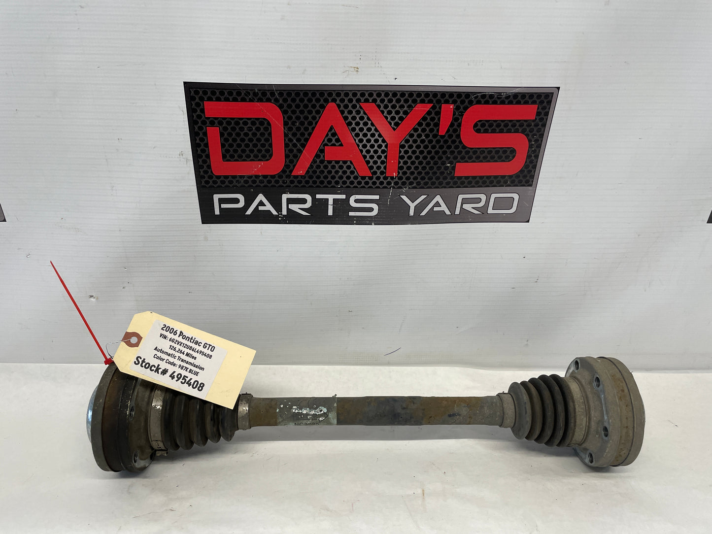 2006 Pontiac GTO RH Passenger Rear CV Axle Half Shaft OEM - Day's Parts Yard