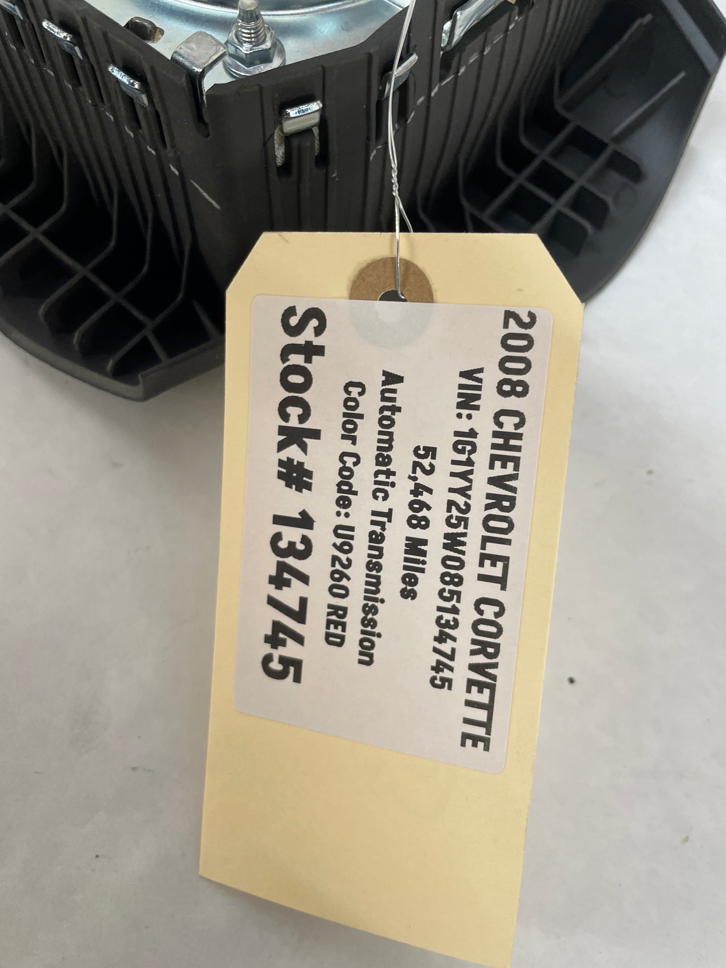 2008 Chevy C6 Corvette Steering Wheel Airbag Air Bag OEM