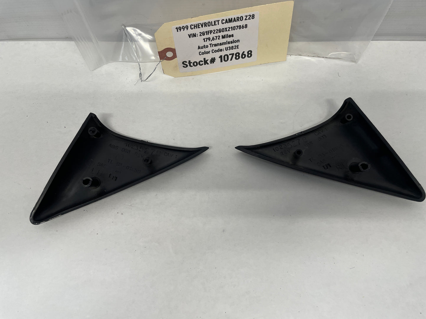 1999 Chevy Camaro Z28 RH & LH Interior Mirror Bezel Trim Cover OEM - Day's Parts Yard