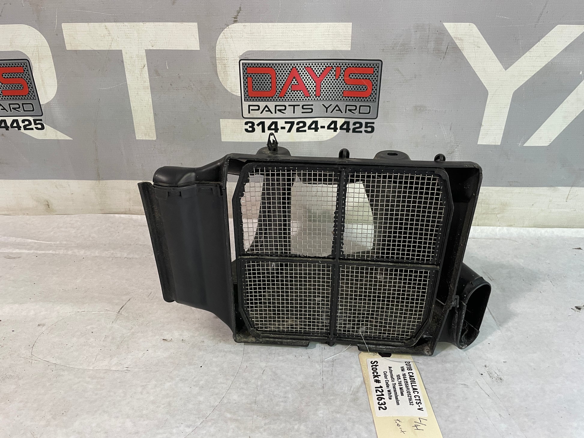 2018 Cadillac CTS-V LH Driver Intercooler Aux Cooler Duct - Day's Parts Yard