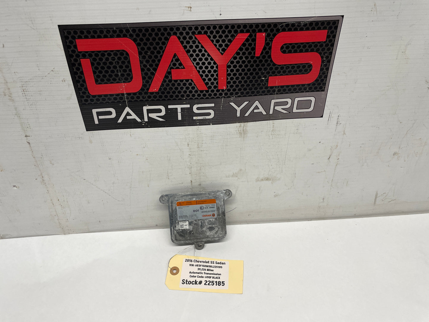 2016 Chevy SS Sedan Head Light Lamp Headlight Ballast OEM - Day's Parts Yard