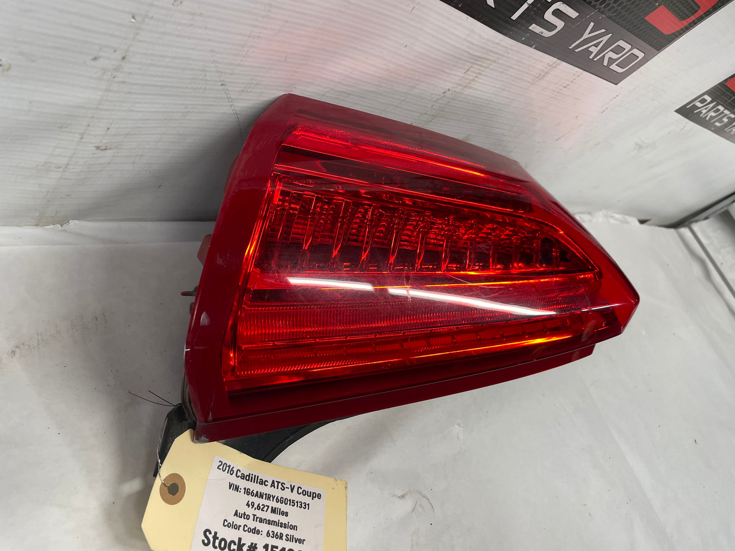 2016 Cadillac ATS-V Coupe Rear LH Driver Tail Light Tail Light Lamp OEM - Day's Parts Yard