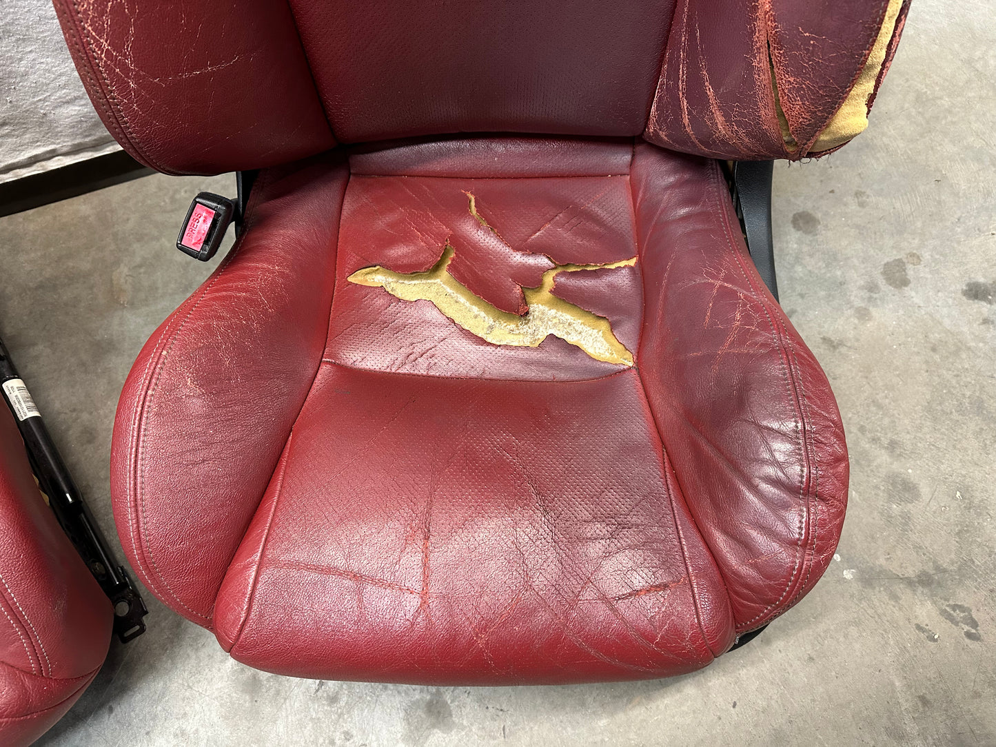 2006 Pontiac GTO Seats Fronts and Rears Red Leather OEM - Day's Parts Yard