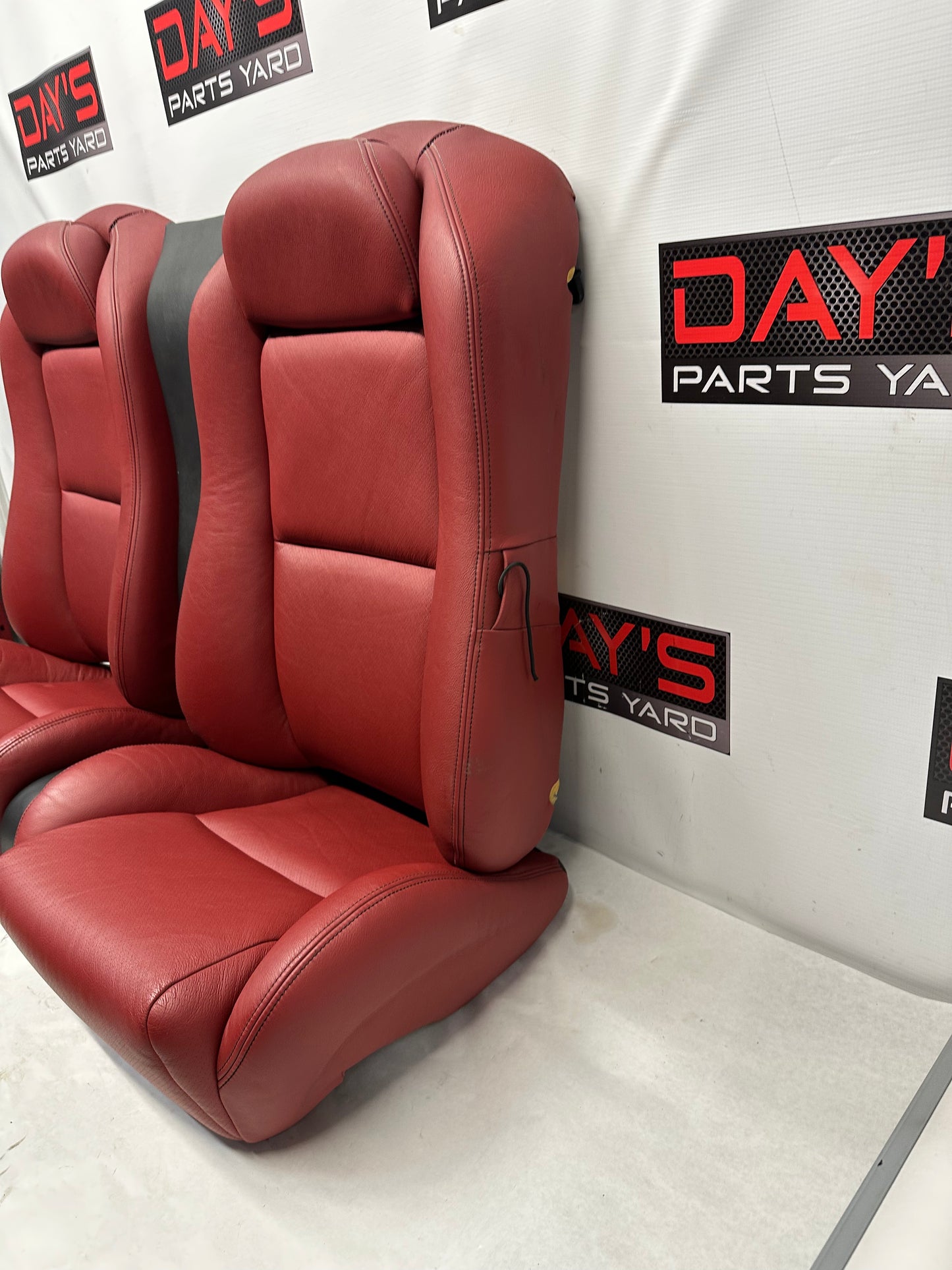 2006 Pontiac GTO Seats Fronts and Rears Red Leather OEM - Day's Parts Yard