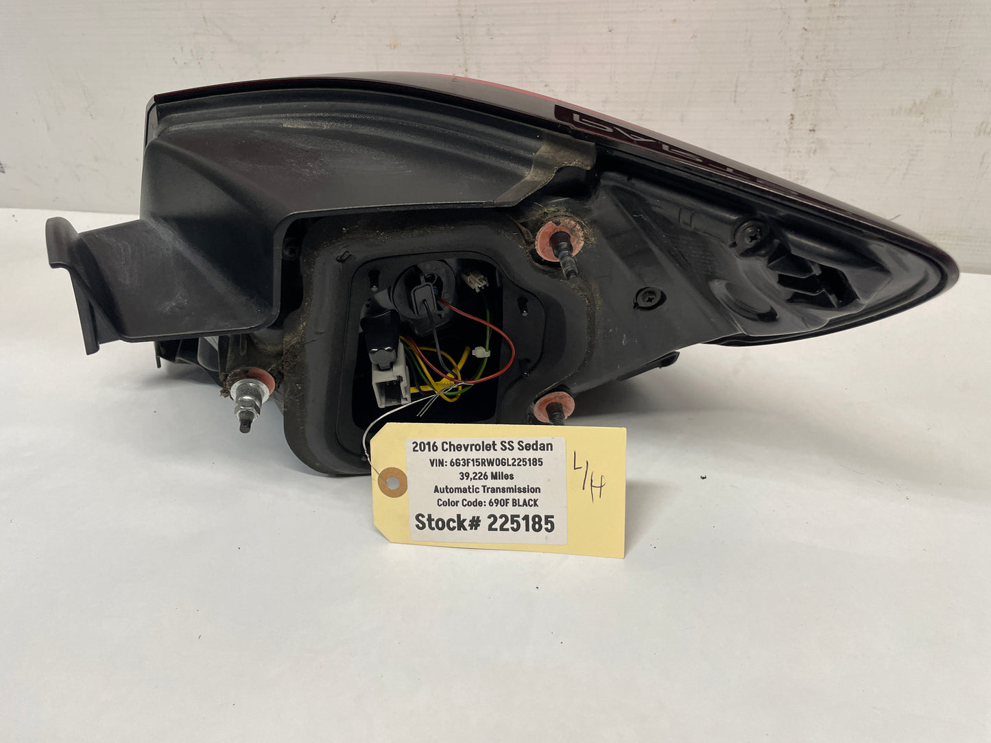 2016 Chevy SS Sedan LH Driver Outer Tail Light Taillight Lamp OEM - Day's Parts Yard